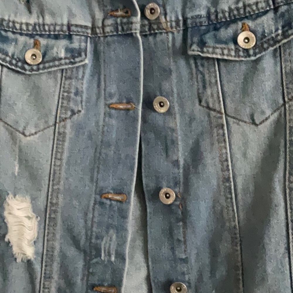 Distressed Jean Jacket - Picture 3 of 5